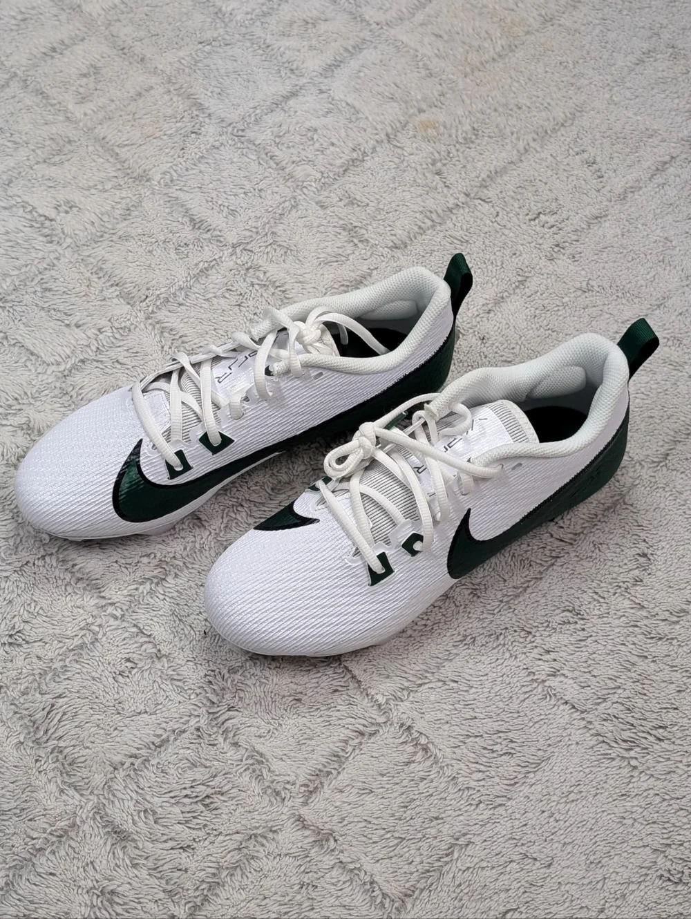 Nike Vapor Edge Speed 360 2 White Green Fir Football Cleats Mens 9 FQ4045-101 - Picture 3 of 7